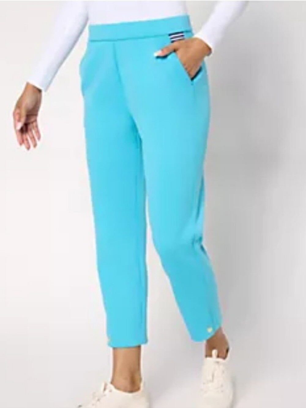 New Scuba Knit Slim Ankle Crop Pants 4X